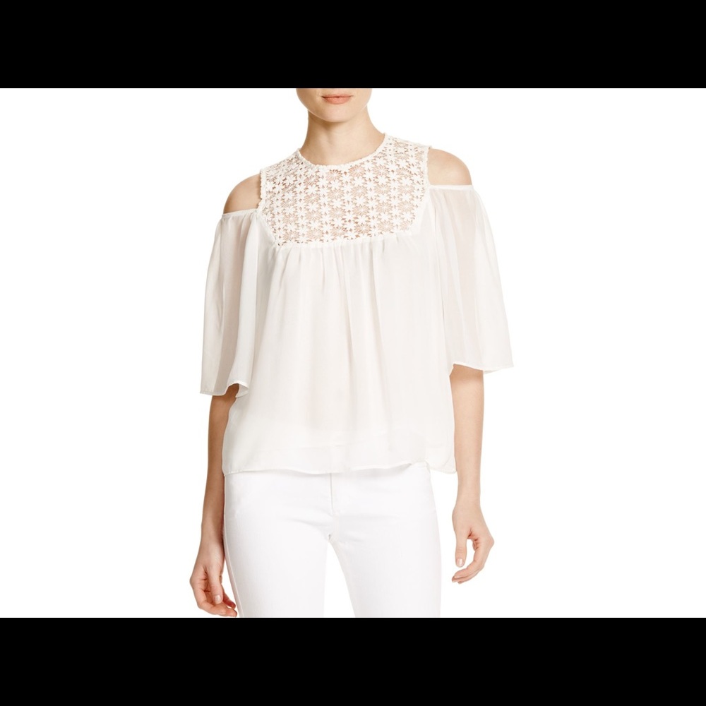 LUCY PARIS Crochet Boho Top